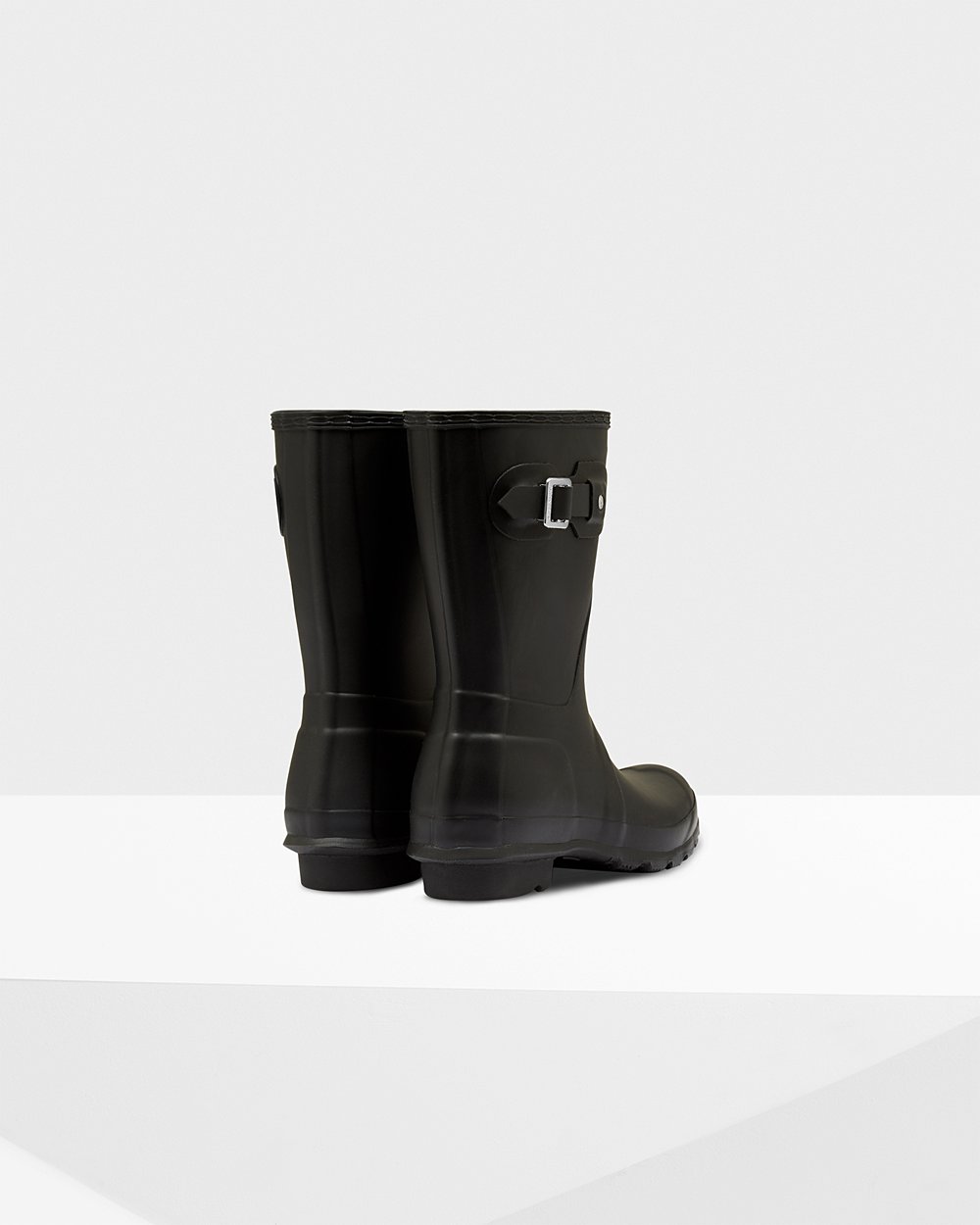 Womens Hunter Original - Short Rain Boots Black - 7134-QYRZT